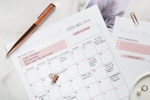 Detalle de las casillas de un calendario